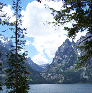 Teton Canyon from Jenny Lake, Grand Teton National Park